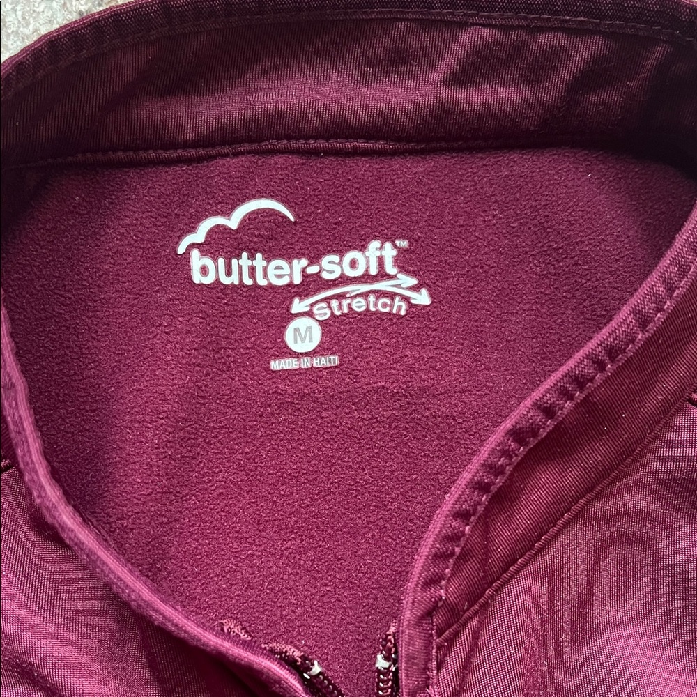 Butter Soft Women's Maroon Bomber Jacket - Picture 2 of 4